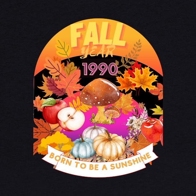 birthday t-shirt if you were born during fall 1990 by GLOBAL SHIRTS